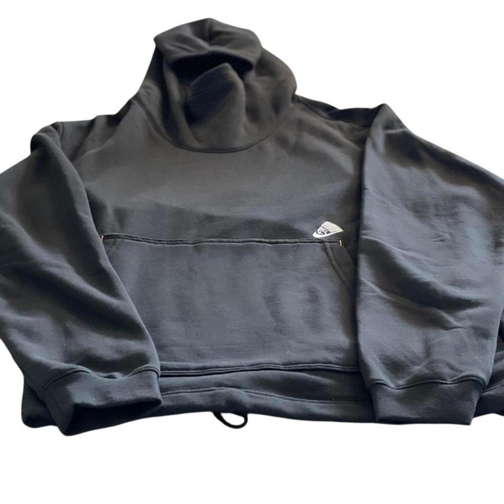 Nike Kyrie Irving Hoodie Black Graphic Back Basketball Pullover Men L Streetwear